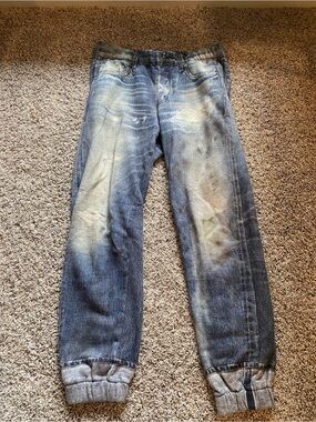 rag & bone Distressed Jean Sweatpants - Extra Small